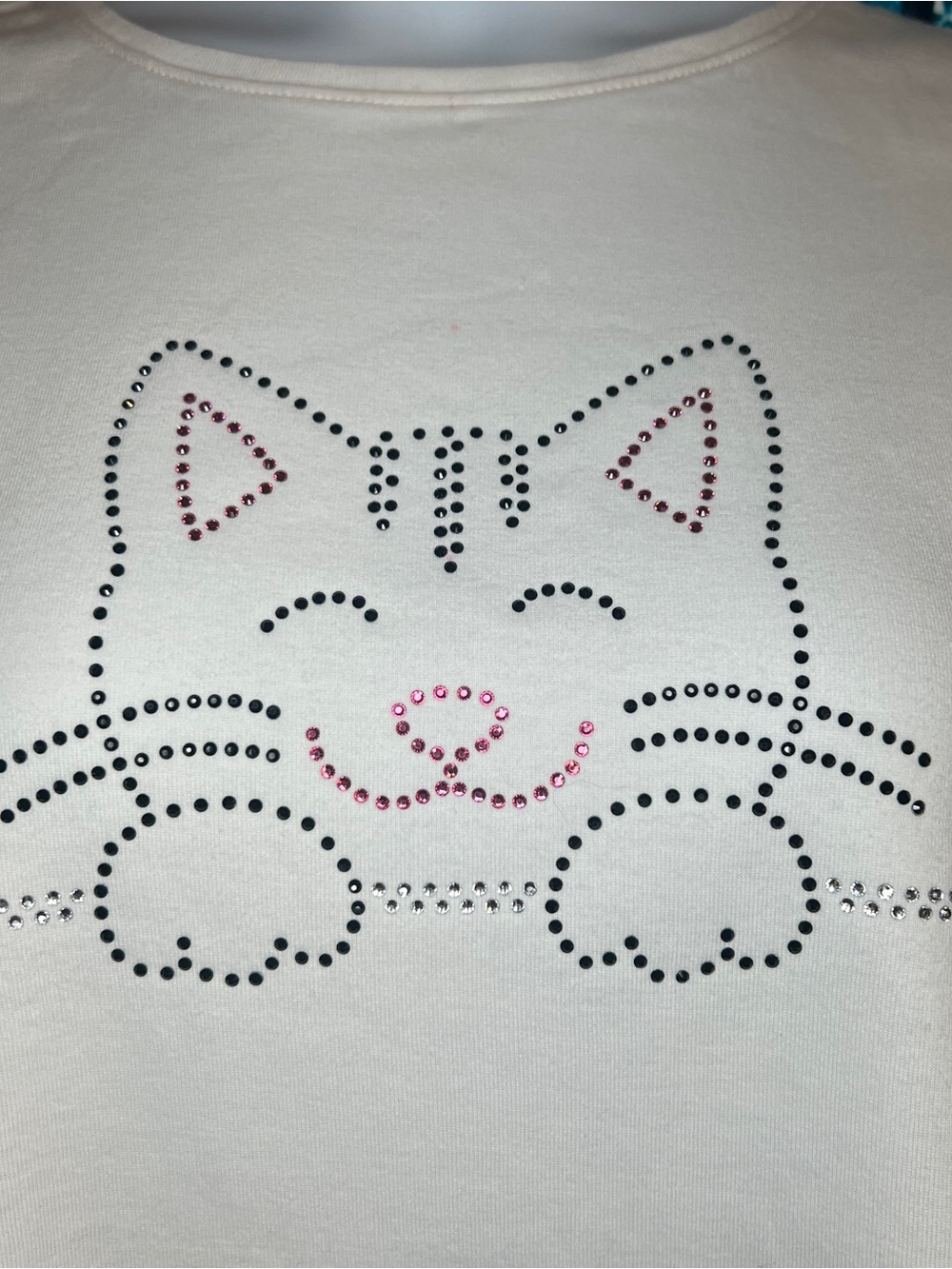 Kitty and Paws Rhinestone Top [6 R] - Picture 3 of 8